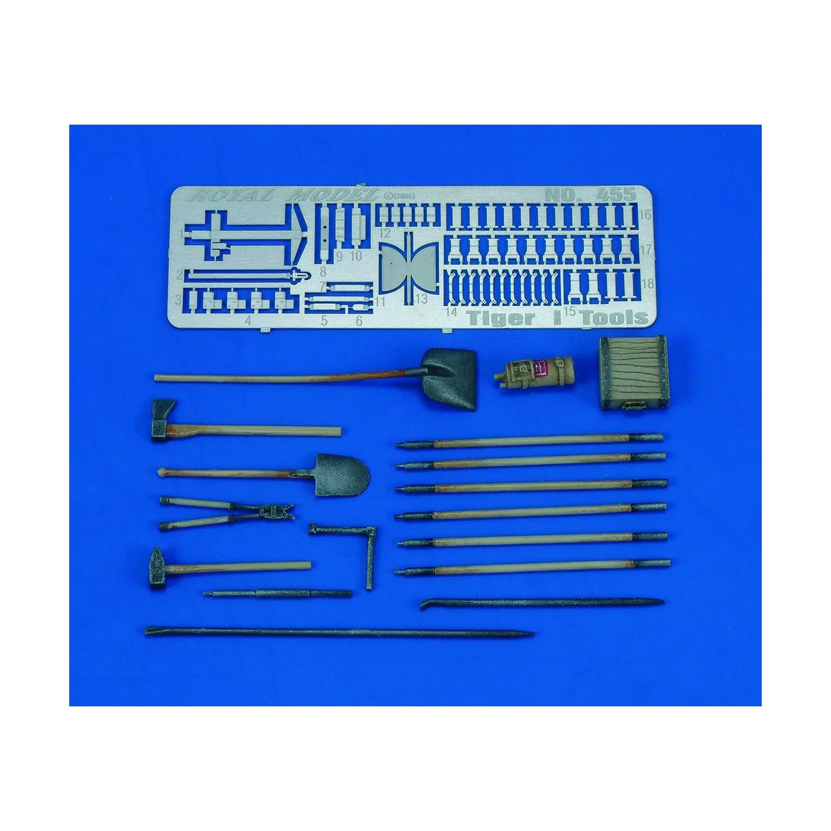 Tiger I Tools & Holders-WWII - Royal Model RM455