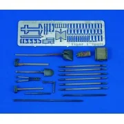 Tiger I Tools & Holders-WWII, 1/35 - Royal Model RM455