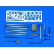 Tiger II Tools & Holders-WWII, 1/35 - Royal Model RM456