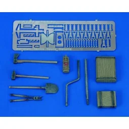 Panther/Jagdpanther Tools & Holders-WWII, 1/35 - Royal Model RM457