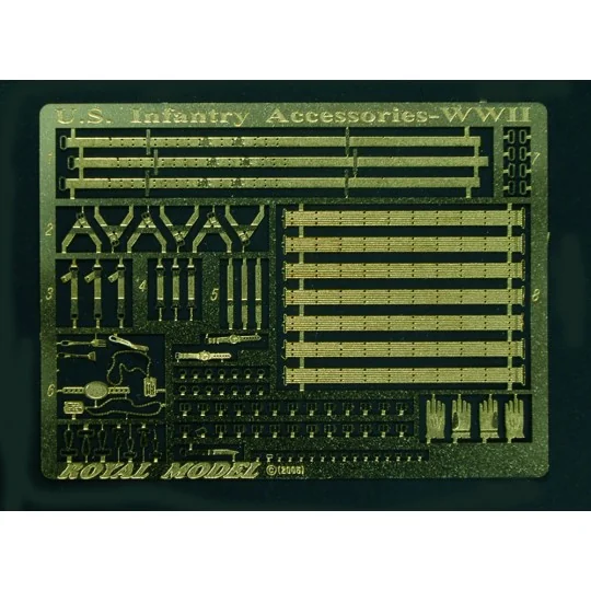 U.S. Infantry Accessories-WWII, 1/35 - Royal Model RM461