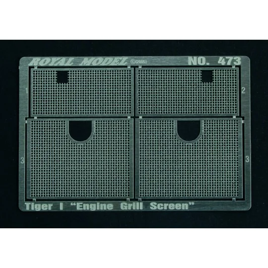 Engine Grill Screen Tiger I (for Dragon kit), 1/35 - Royal Model RM473