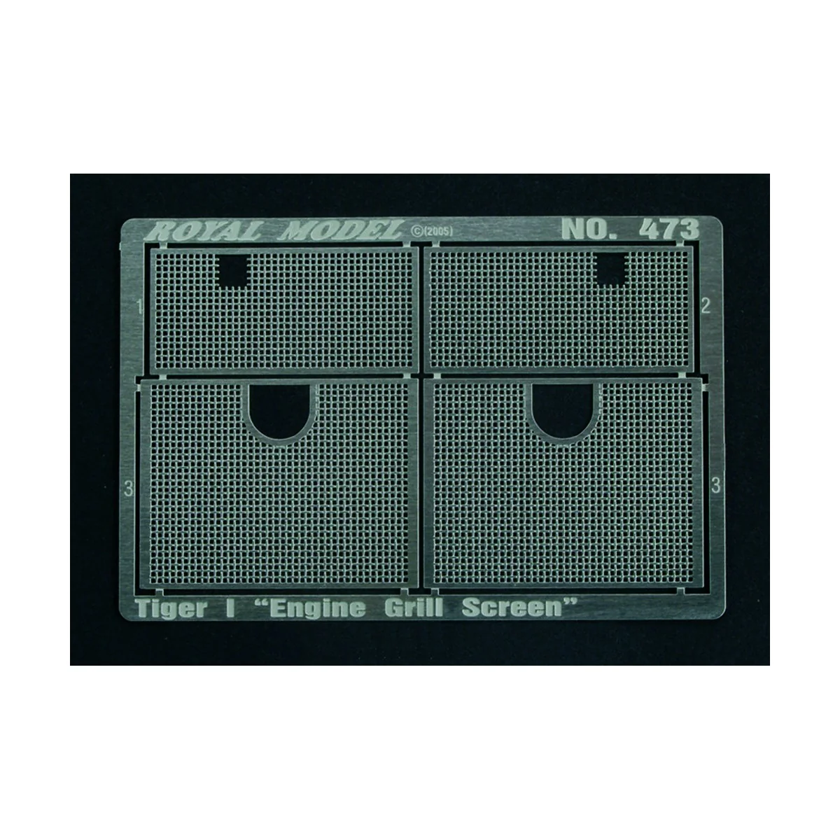 Engine Grill Screen Tiger I (for Dragon kit) - Royal Model RM473