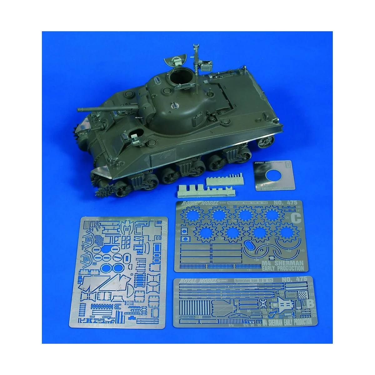 M4 Sherman Early Prod. (for Tamiya kit), 1/48 - Royal Model RM475