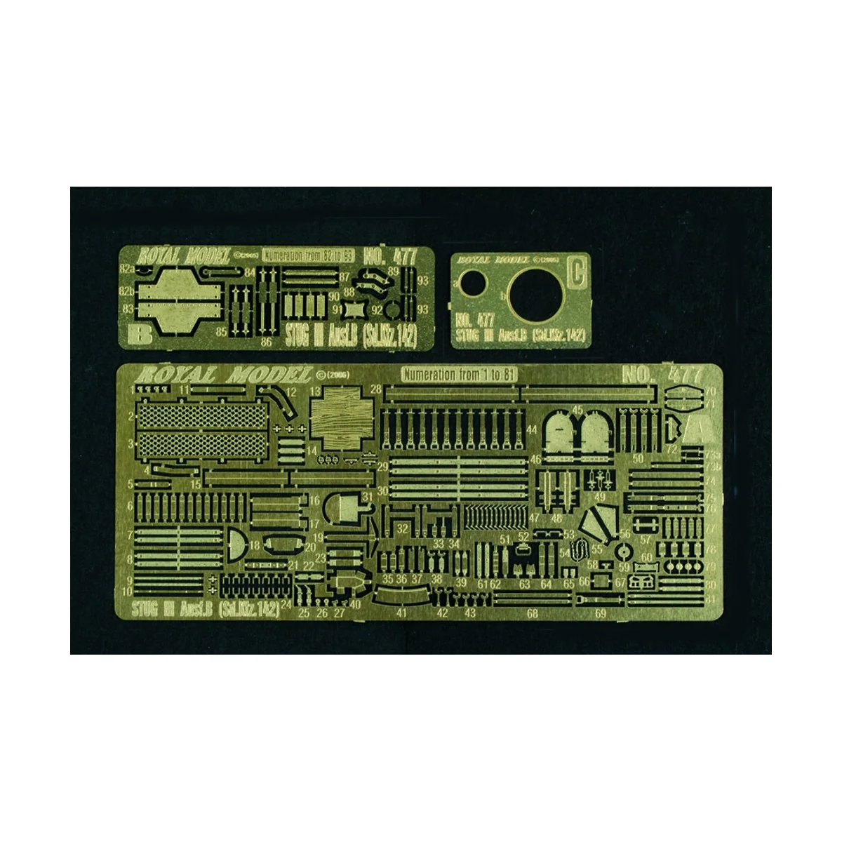 Stug III Ausf B. (for Tamiya kit), 1/48 - Royal Model RM477