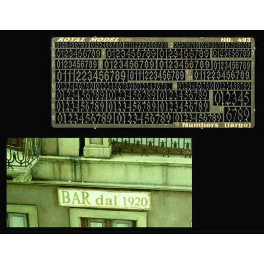 Numbers (large) - Royal Model RM493