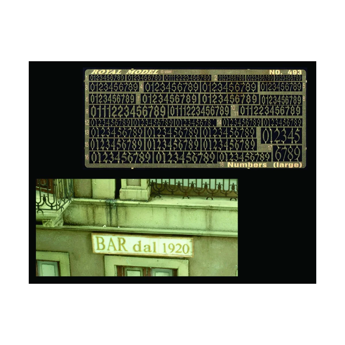 Numbers (large) - Royal Model RM493