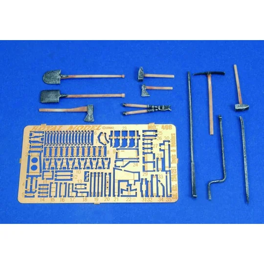 SD. Kfz. 250/251 Tool & Holder Set-WWII - Royal Model RM498