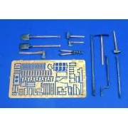 SD. Kfz. 250/251 Tool & Holder Set-WWII, 1/35 - Royal Model RM498