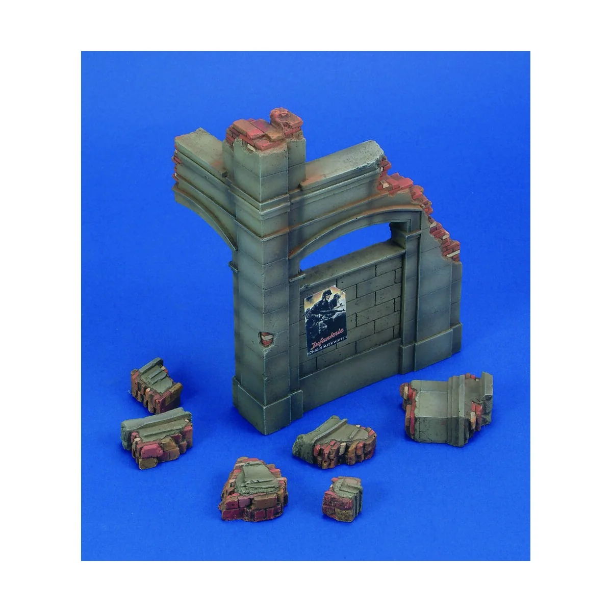 Corner ruin German building - Royal Model RM504