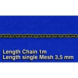 Metal Chain (F) Length single Mesh 3,5 mm - Royal Model RM521