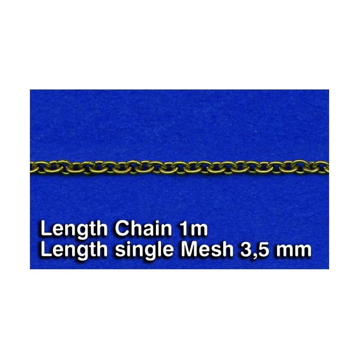 Metal Chain (F) Length single Mesh 3,5 mm - Royal Model RM521