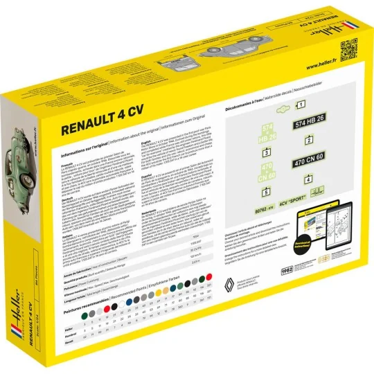 STARTER KIT Renault 4 CV - Heller 56762