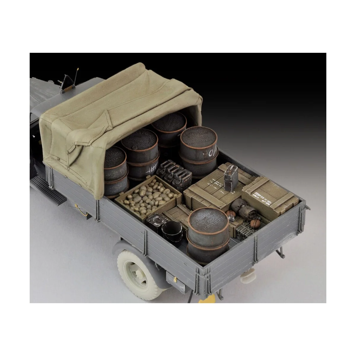 Opel Blitz canvas cover & stowage, 1/35 - Royal Model RM598