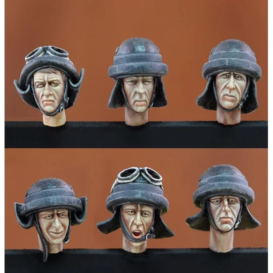 Italian tankers heads-WWII - Royal Model RM606