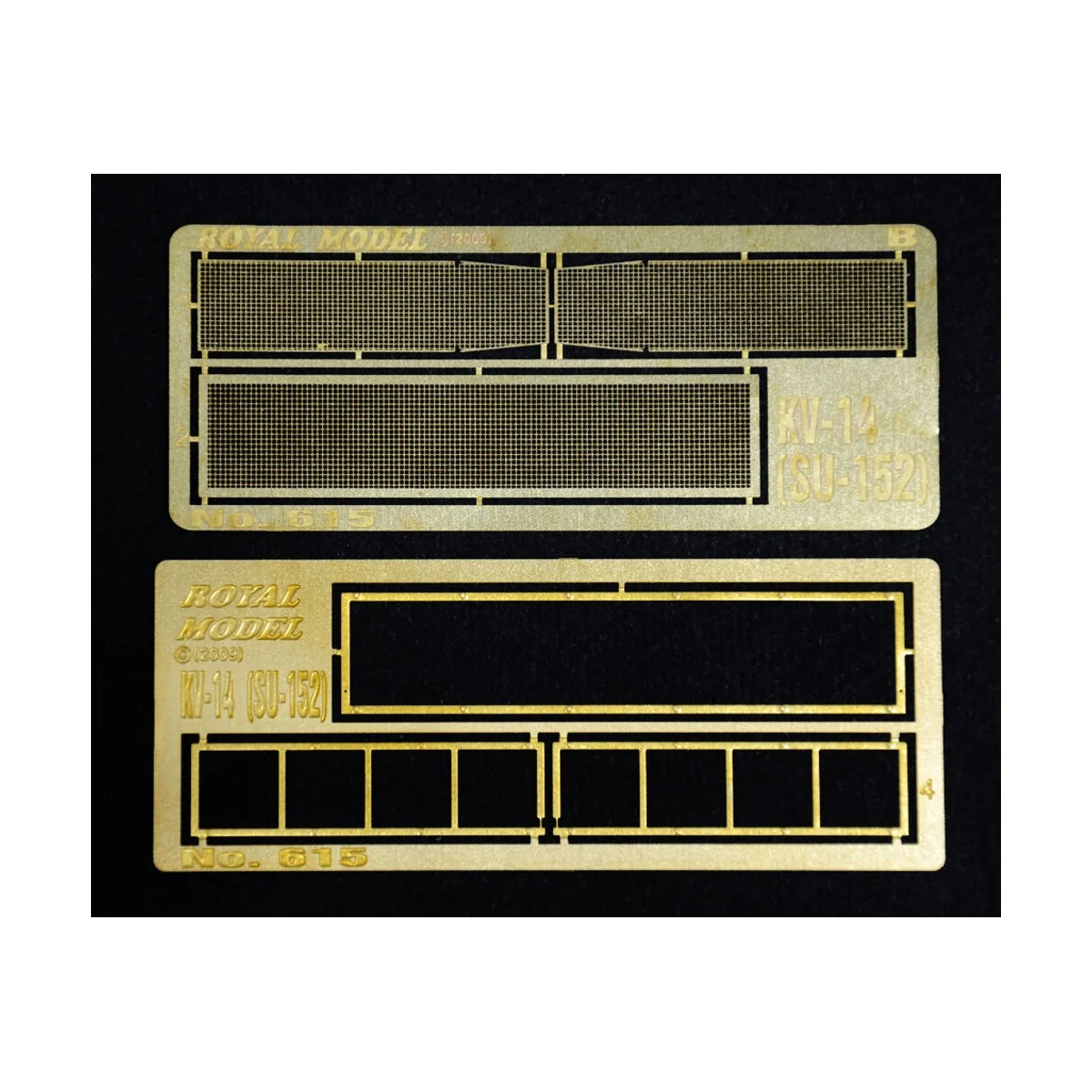 Engine grill screen KV 14 (SU-152) - Royal Model RM615