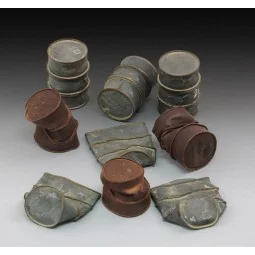 German damaged oil drums-WWII - Royal Model RM618