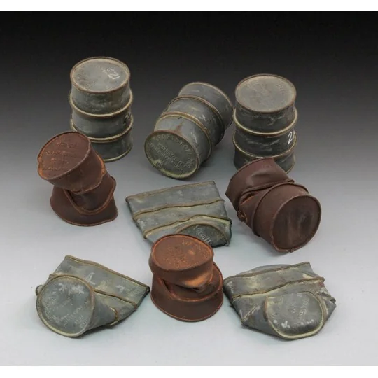German damaged oil drums-WWII - Royal Model RM618