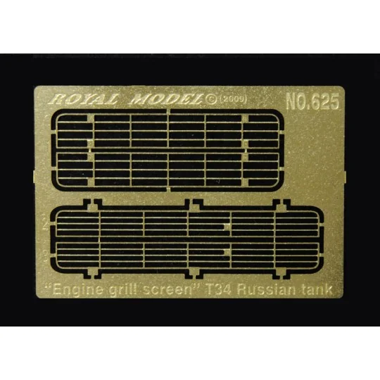 Engine grill screen T34, 1/35 - Royal Model RM625