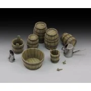 Wine barrels and farm accessories, 1/35 - Royal Model RM641