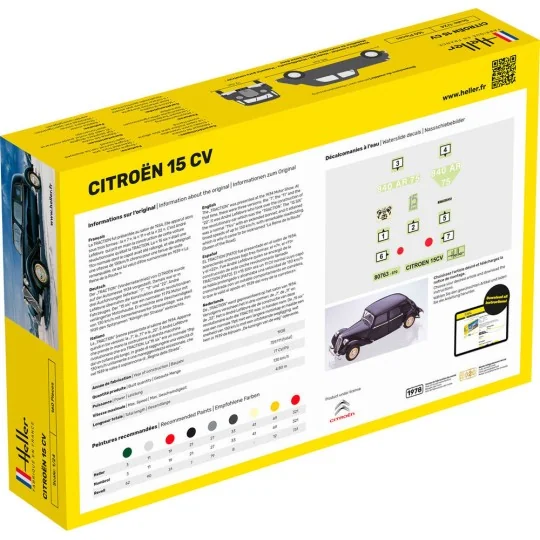 STARTER KIT Citroen 15 CV - Heller 56763