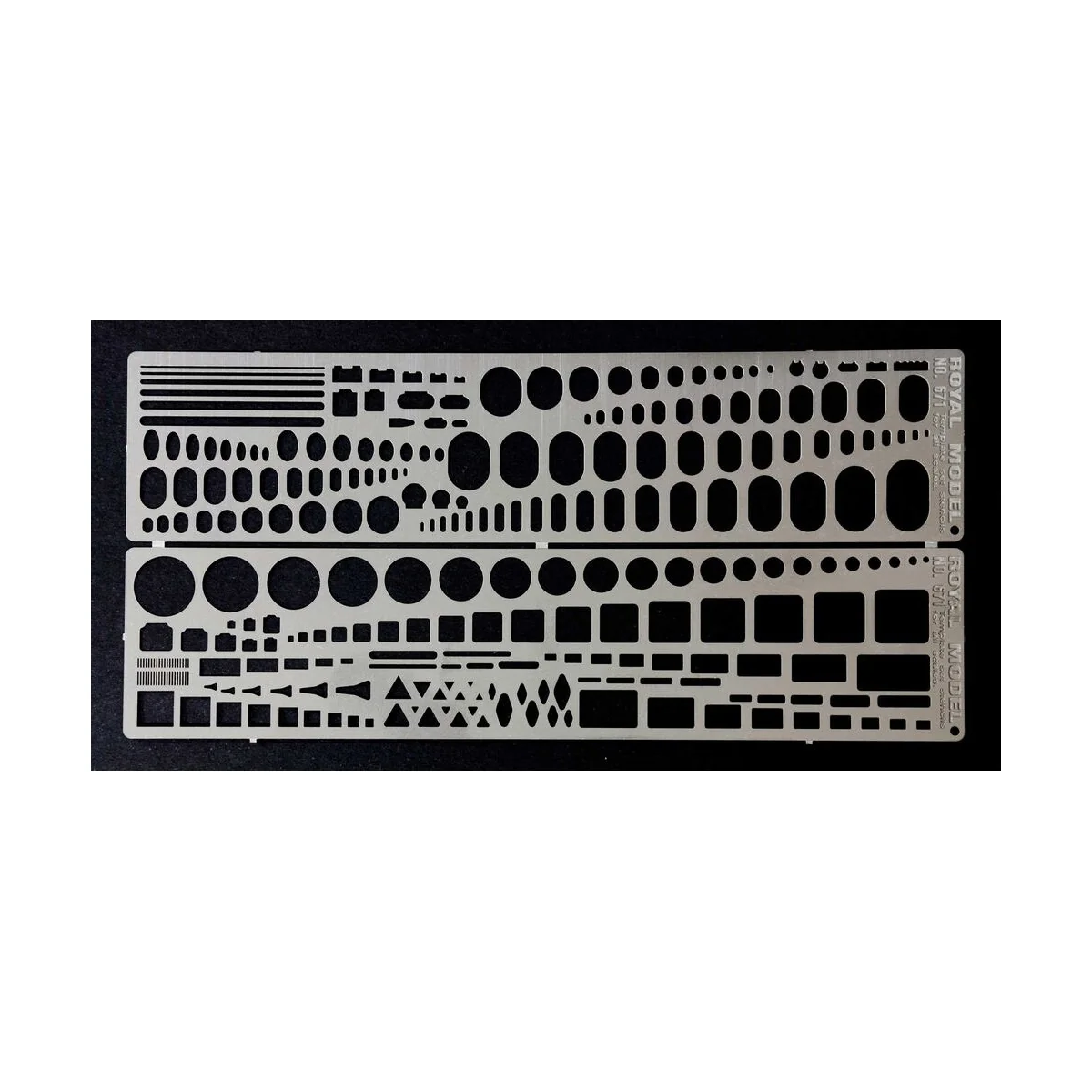 Templates set stencils (all scales) - Royal Model RM671