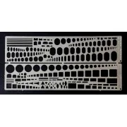 Templates set stencils (all scales) - Royal Model RM671