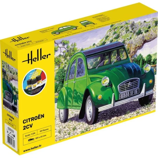 STARTER KIT Citroen 2 CV, 1/24 - Heller 56765