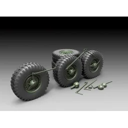 DUKW sagged wheels, 1/35 - Royal Model RM742