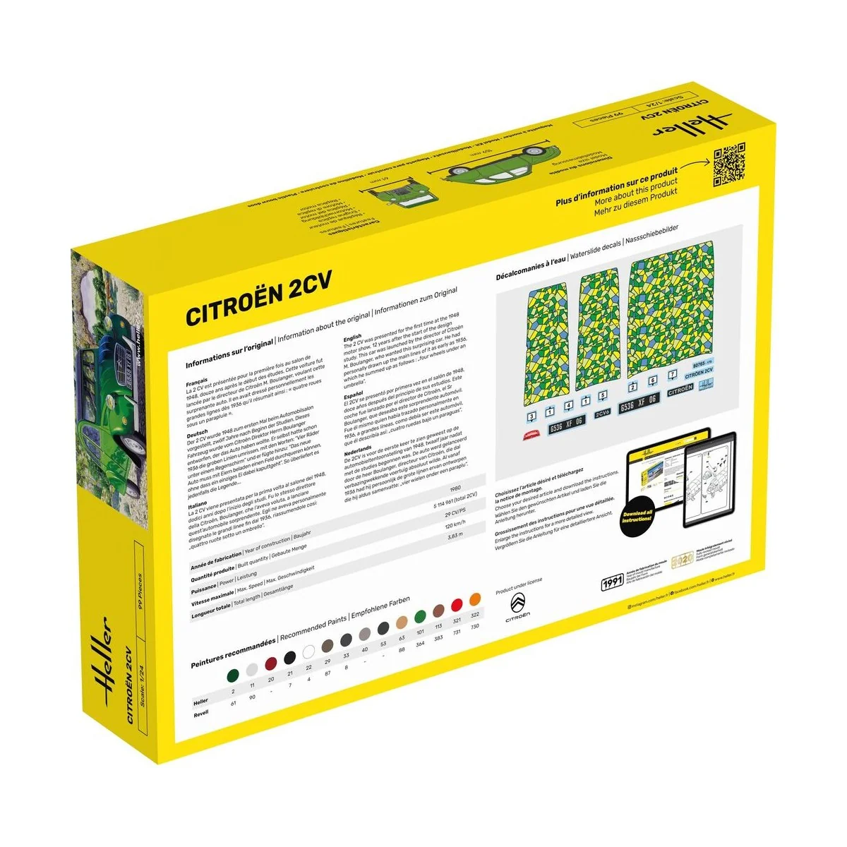 STARTER KIT Citroen 2 CV - Heller 56765