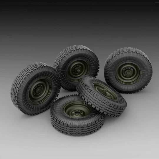 GAZ sagged wheels, 1/35 - Royal Model RM779