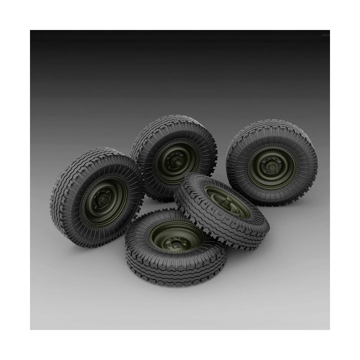 GAZ sagged wheels, 1/35 - Royal Model RM779