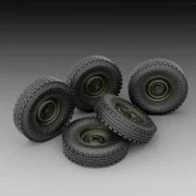 GAZ sagged wheels, 1/35 - Royal Model RM779