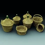 Demijohns and wicker baskets - Royal Model RM793