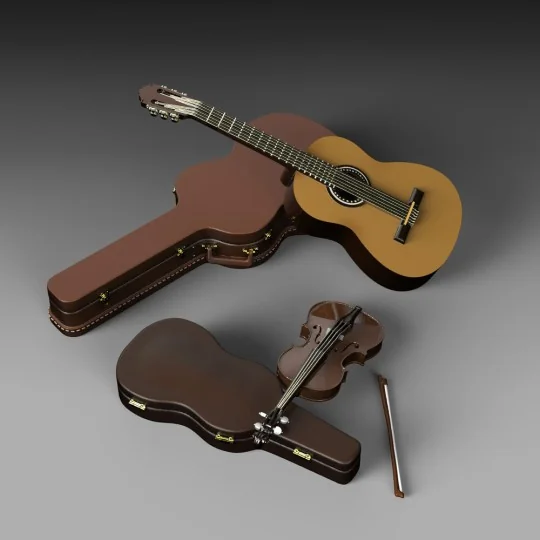 Guitar and violin, 1/35 - Royal Model RM806