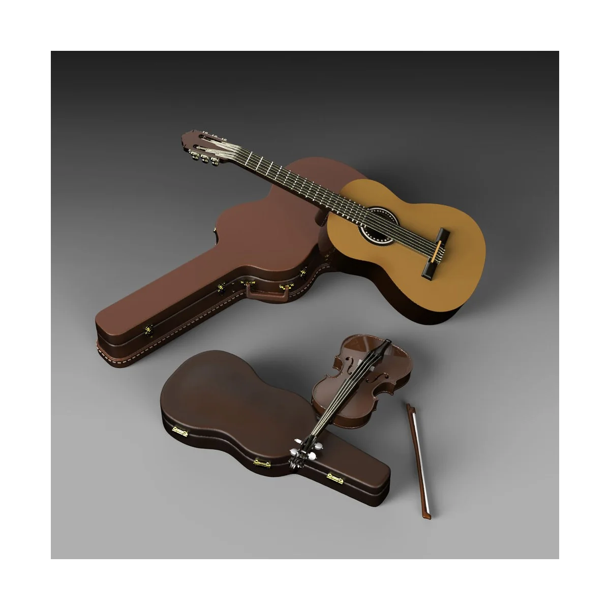 Guitar and violin, 1/35 - Royal Model RM806