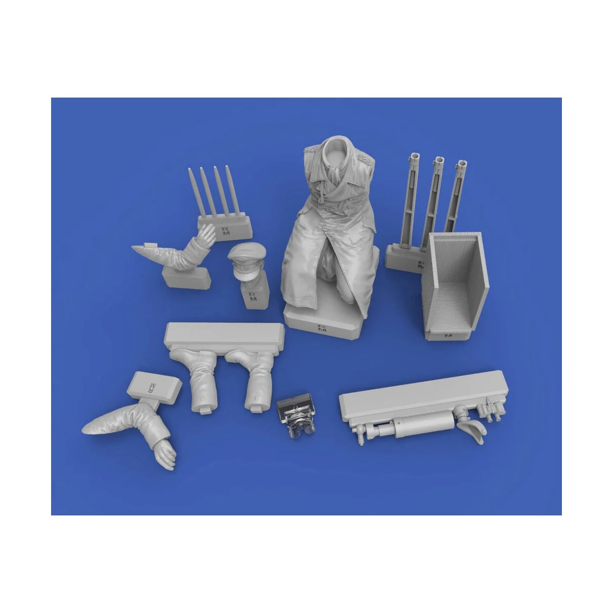 Erwin Rommel with tripod telescope, 1/35 - Royal Model RM820