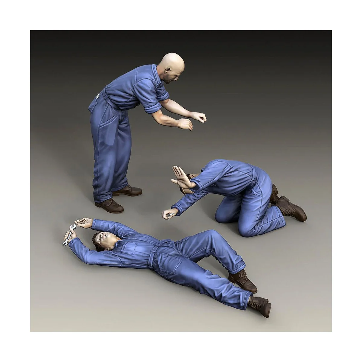 Mechanics - 3 figures, 1/35 - Royal Model RM834