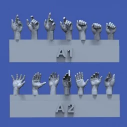 Assorted hands set No.1, 1/35 - Royal Model RM839