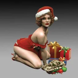 Pin-Up Christmas (75mm) - Royal Model RM846