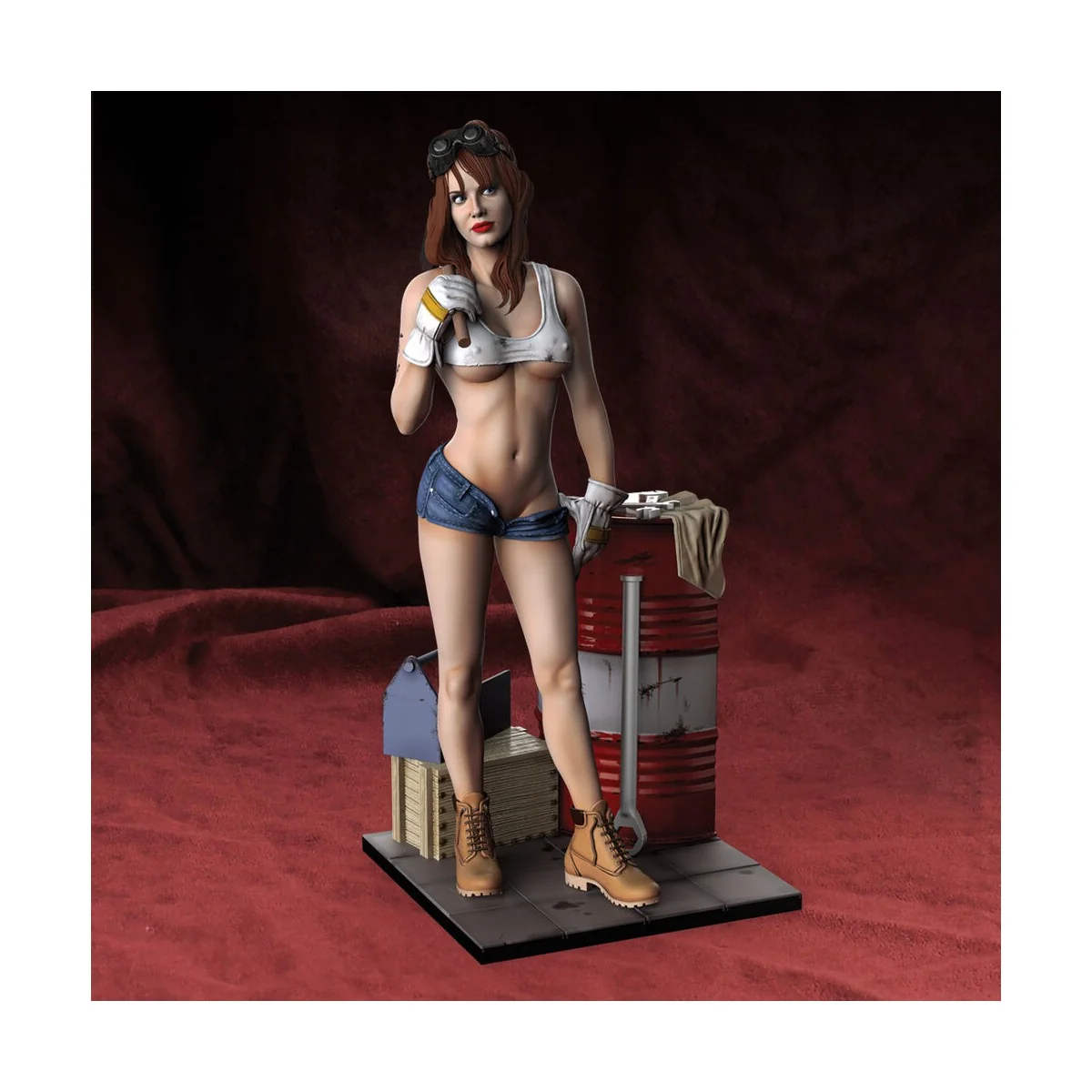 Garage girl (75mm) - Royal Model RM858