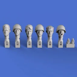 Italian heads WWII (No.2), 1/35 - Royal Model RM864