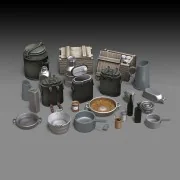 German field kitchen accessories, 1/35 - Royal Model RM875