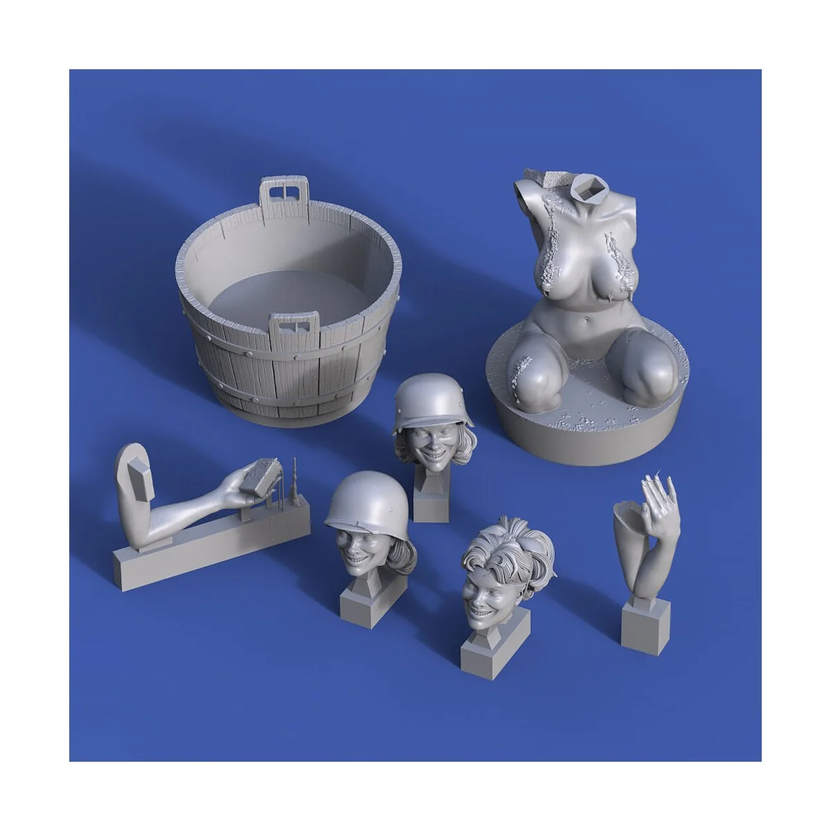 Girl taking a bath, 1/35 - Royal Model RM885