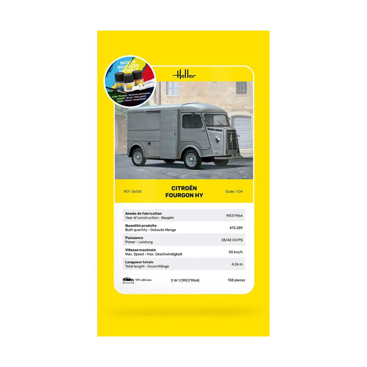 STARTER KIT Citroen Fourgon HY - Heller 56768