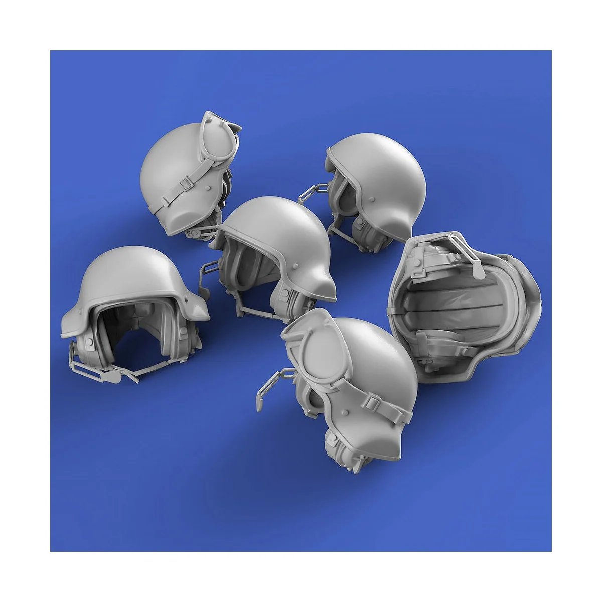 IDF Type 602 CVC helmets set, 1/35 - Royal Model RM890