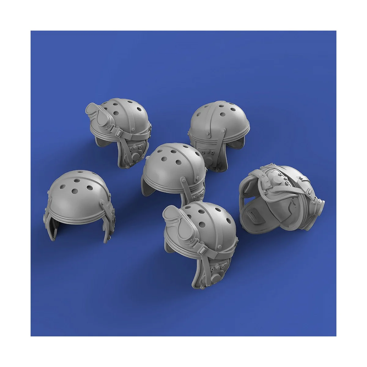 U.S. tanker helmets-WWII set, 1/35 - Royal Model RM892