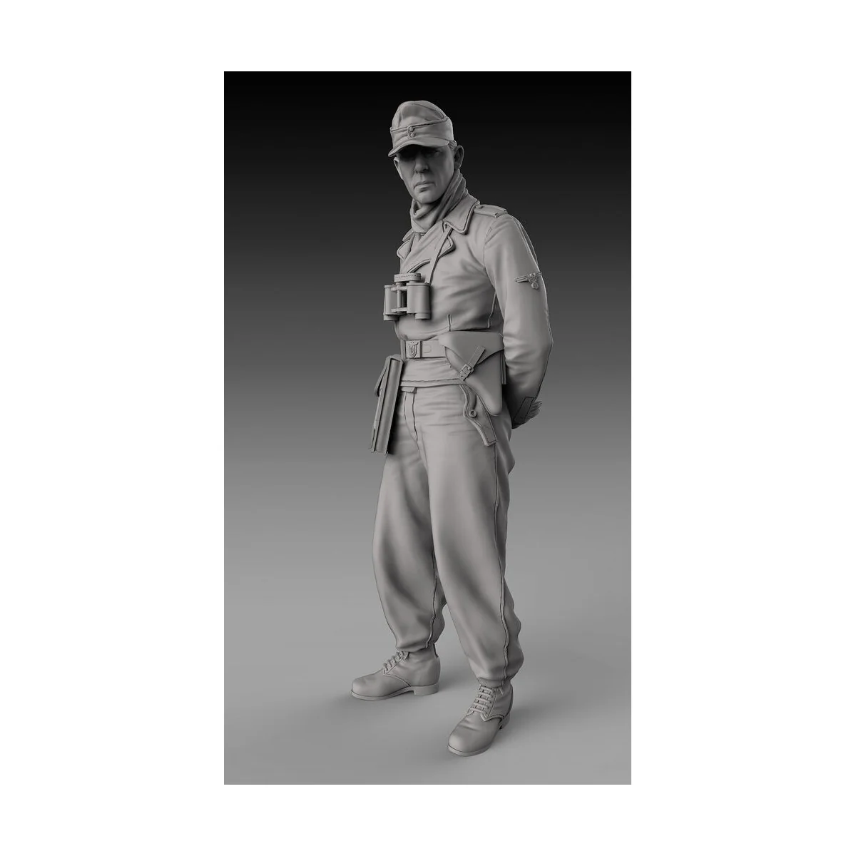 German tanker with arms backward - WWII, 1/72 - Royal Model RM895