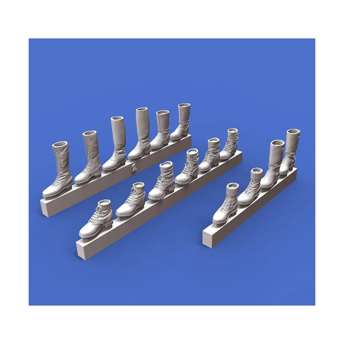 Assorted German soldiers shoes & boots-WWII - Royal Model RM911