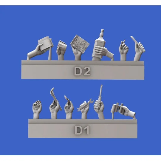 Assorted hands set No.4, 1/35 - Royal Model RM914